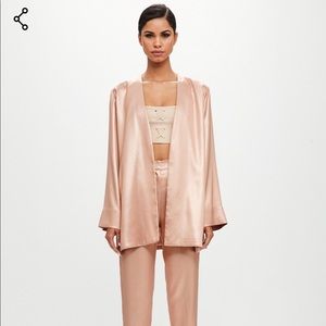 Metallic Long Loose Jacket US size 2